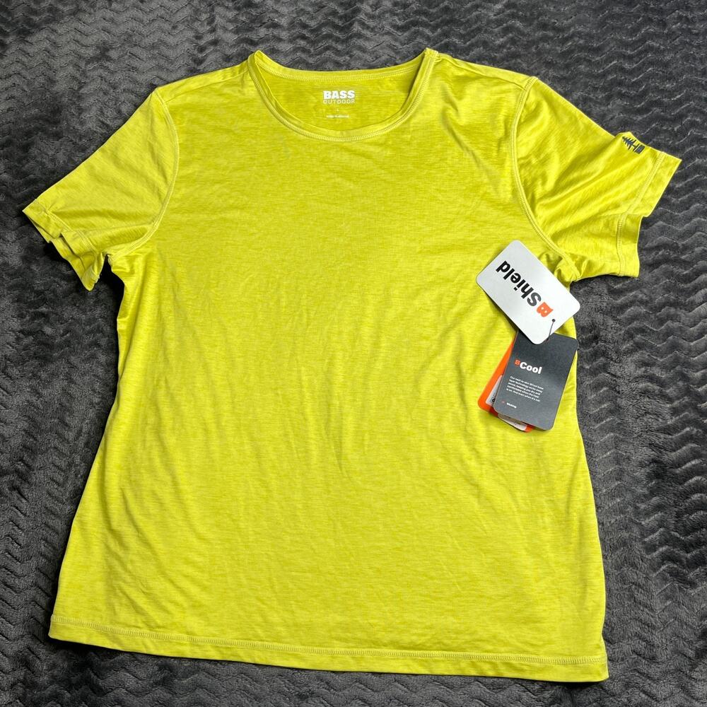 Bass Outdoor Cross-Performance Short Sleeve Crew Neck size L Women's T-Shirt NWT